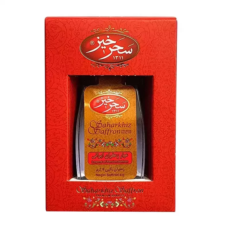 زعفران-نگین-4-گرم-آذین-جعبه زعفران سحرخیز نگین استوانه - Image 1